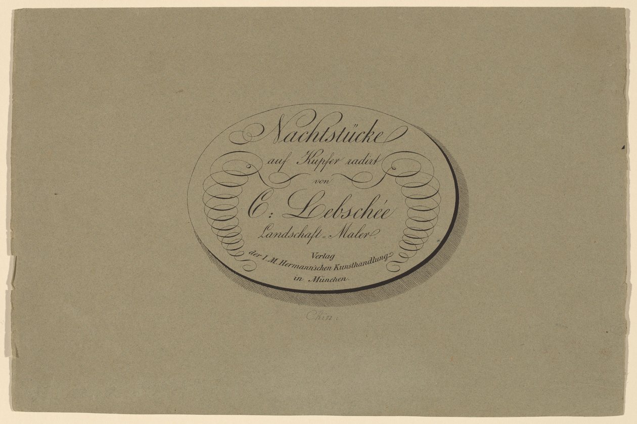 Vier Nachtstücke - Carl August Lebschee