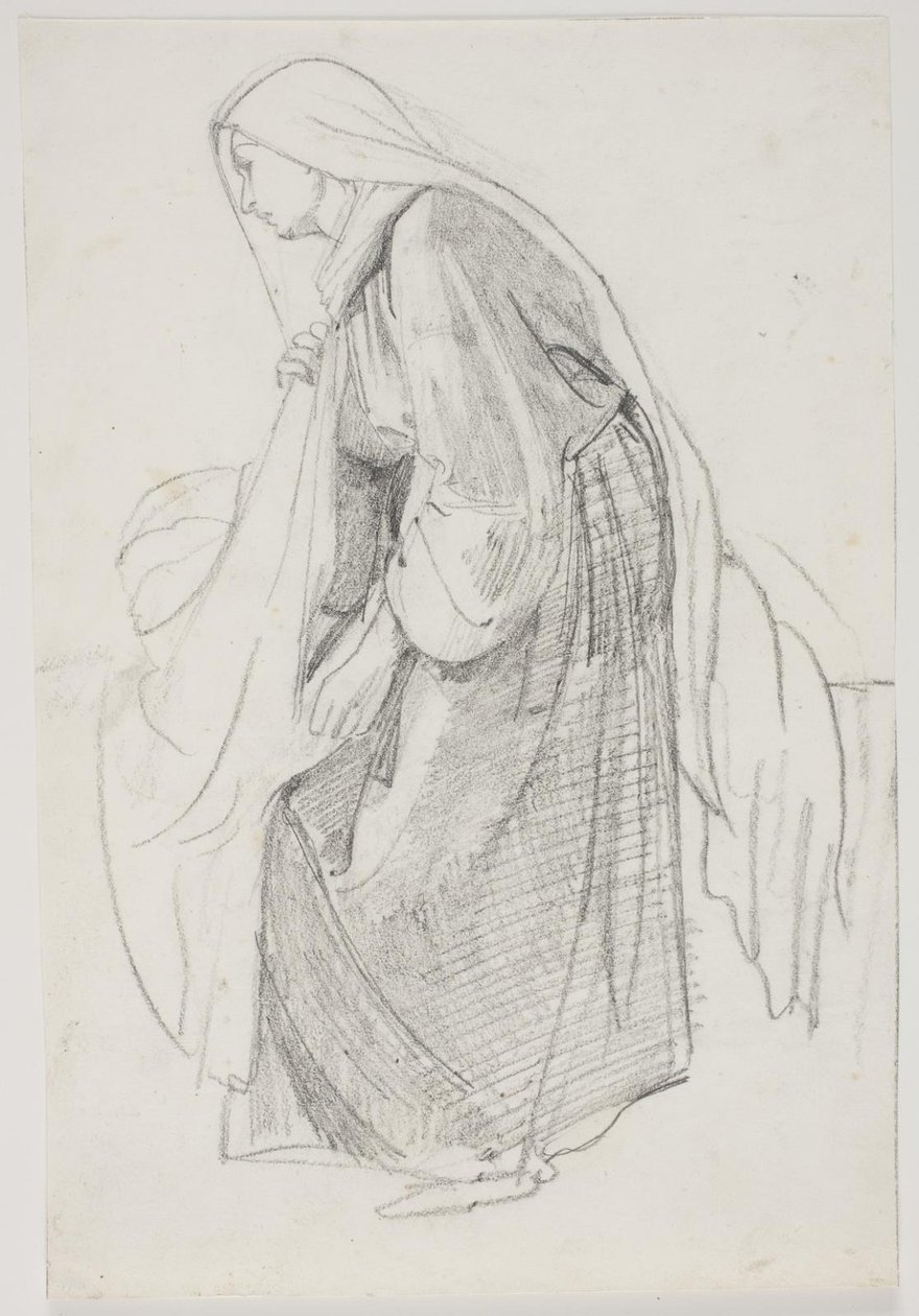 Études pour la peinture du musée "La fille de Jaïre" (kms835) - Carl Bloch