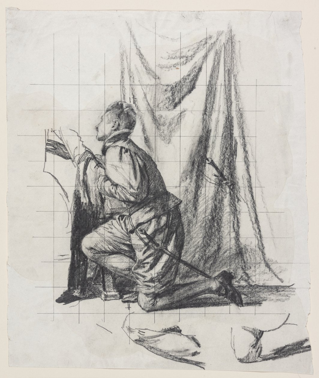Esquisse pour la gravure "Le jeune homme et la Mort" - Carl Bloch