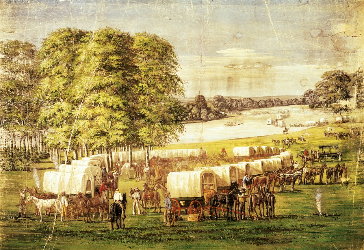 Pionniers traversant les plaines du Nebraska - Carl Christian Anton Christensen