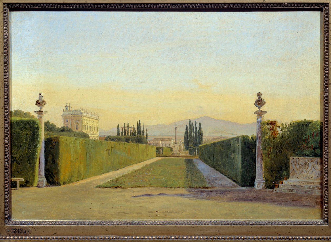 Les jardins de la Villa Albani - Carl-Christian-Constantin Hansen