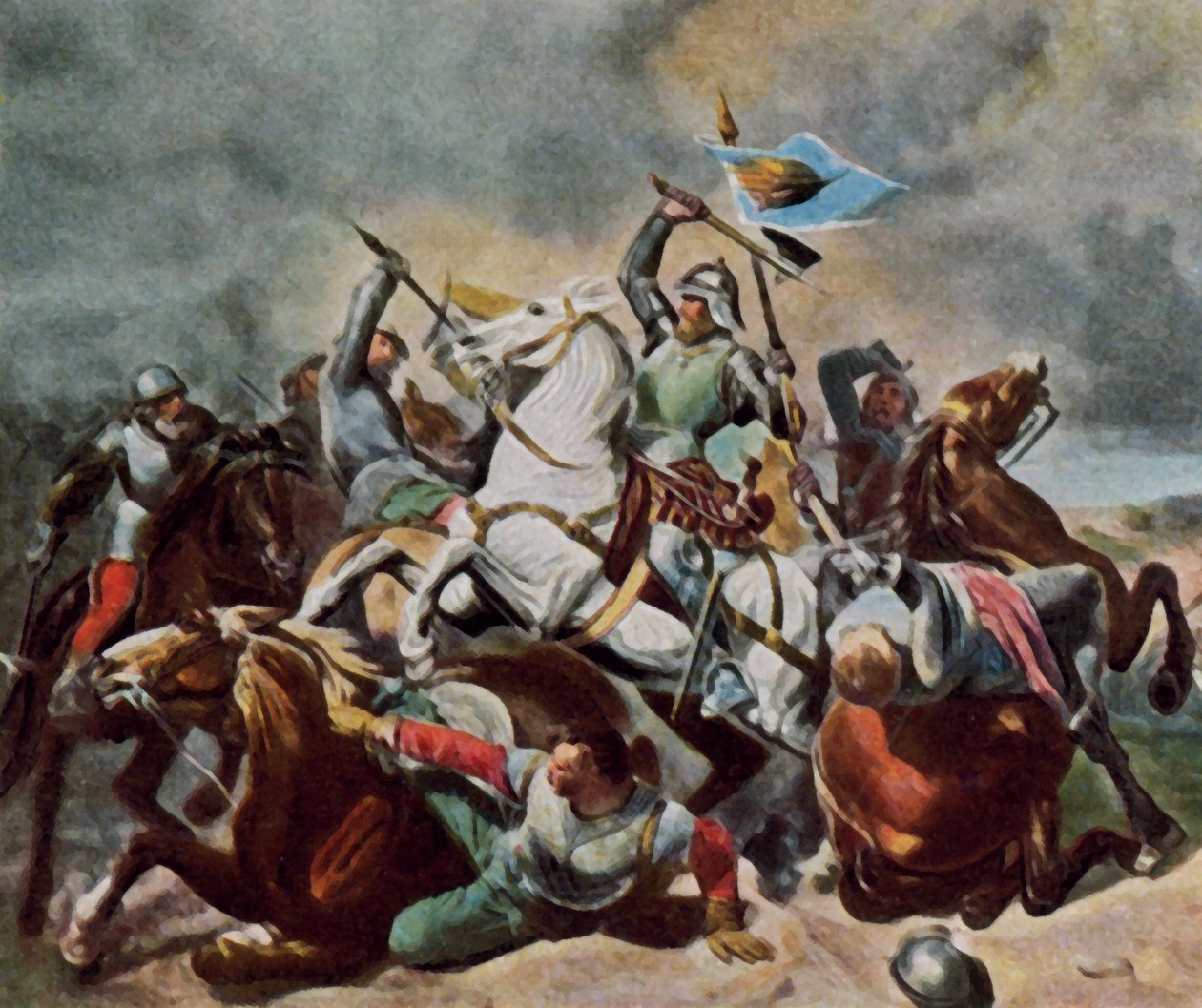 Albrecht Achilles en lutte contre les Nurembergeois - Carl Constantin Steffeck