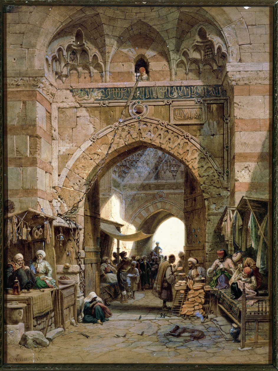 Scène de bazar, 1875 - Carl Friedrich Heinrich Werner
