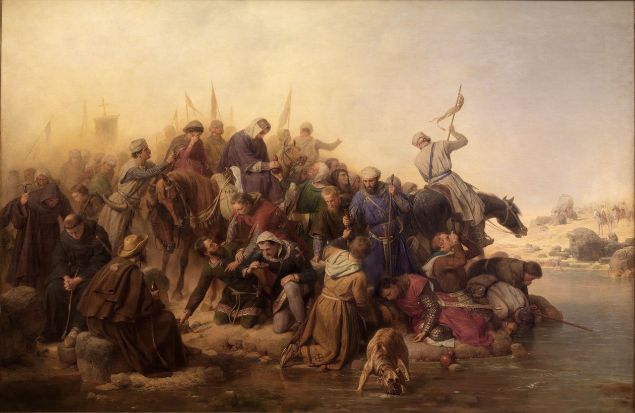 Les croisés dans le désert - Carl Friedrich Lessing