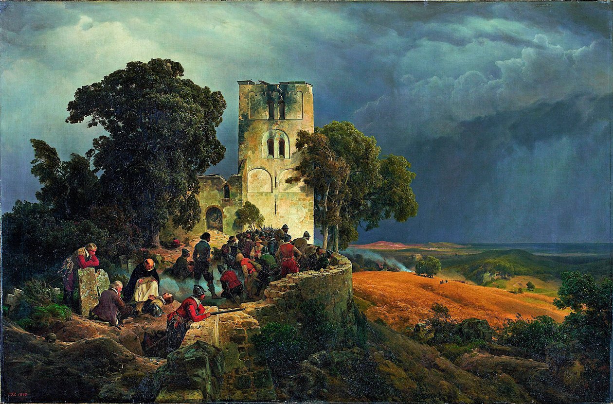 Le siège - Carl Friedrich Lessing