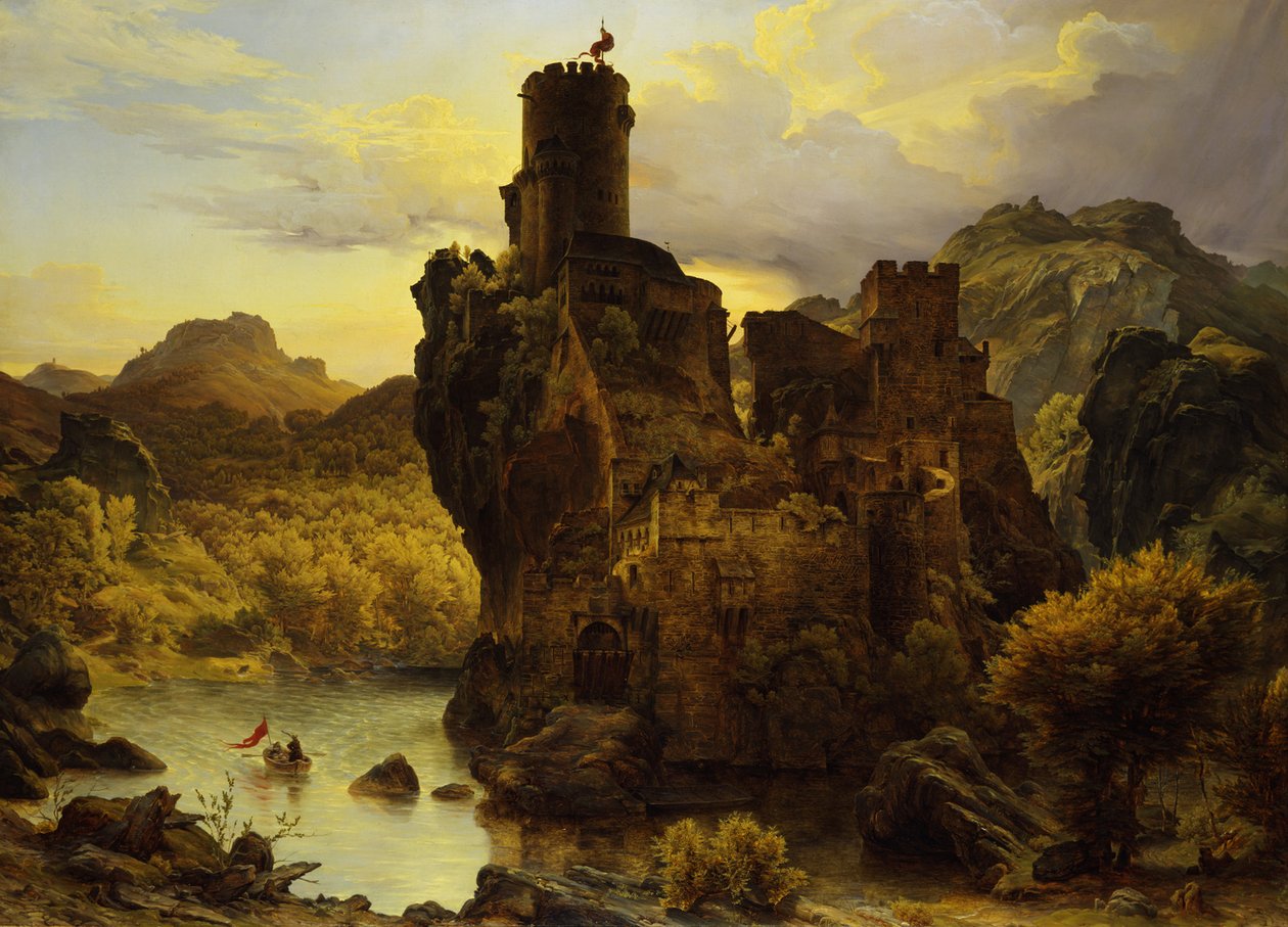 Château de chevalier - Carl Friedrich Lessing