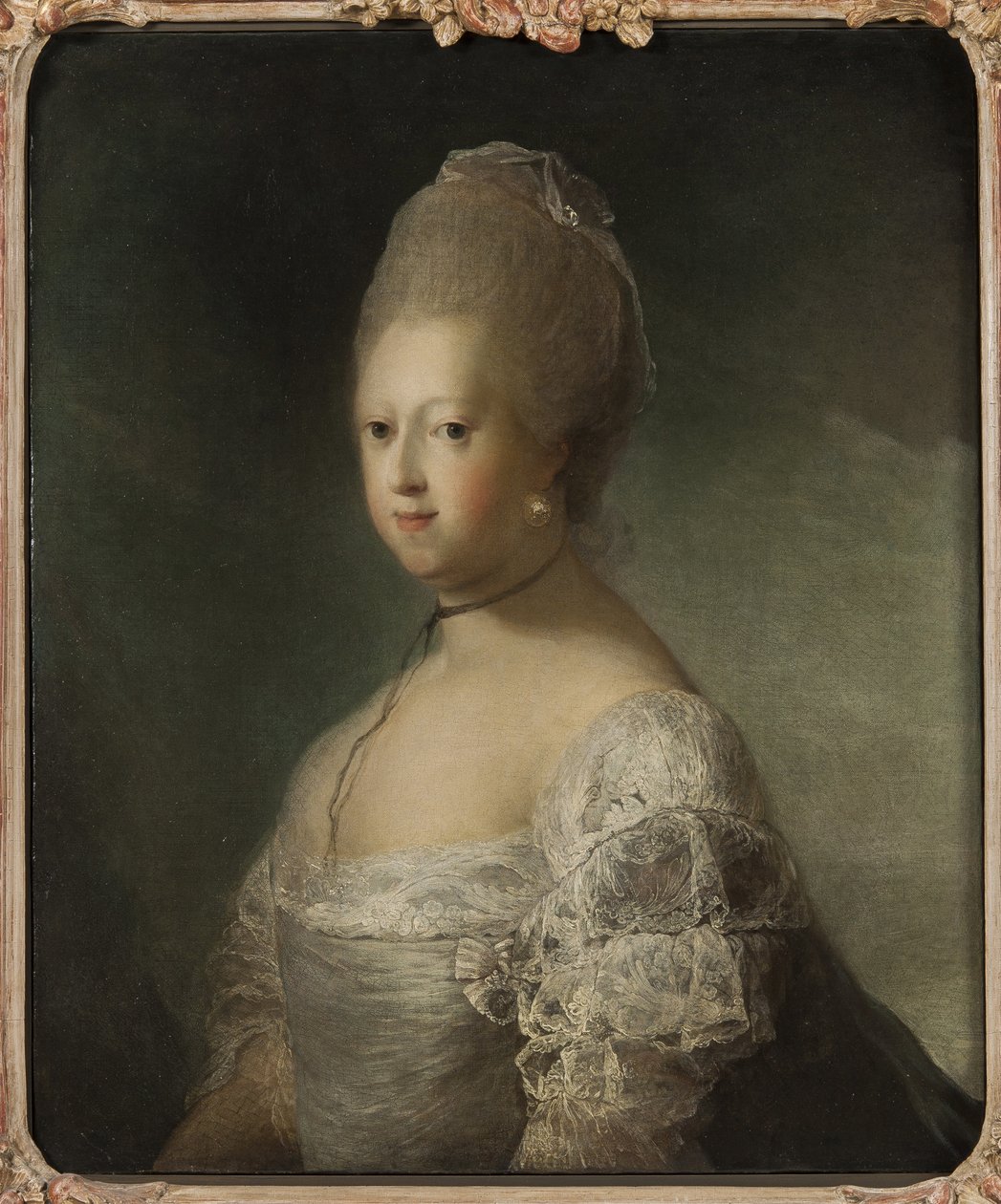 Portrait de Caroline Mathilde de Hanovre, princesse de Grande Bretagne et reine consort de Danemark et Norvège - Carl Gustaf Pilo