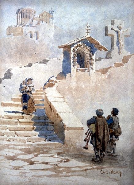 Pifferari à Tivoli - Carl Haag