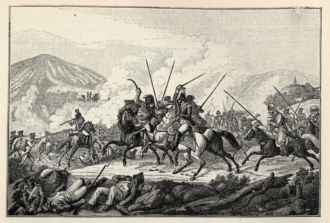 Capture du général Vandamme à la bataille de Kulm le 30 août 1813 - Carl Heinrich Rahl