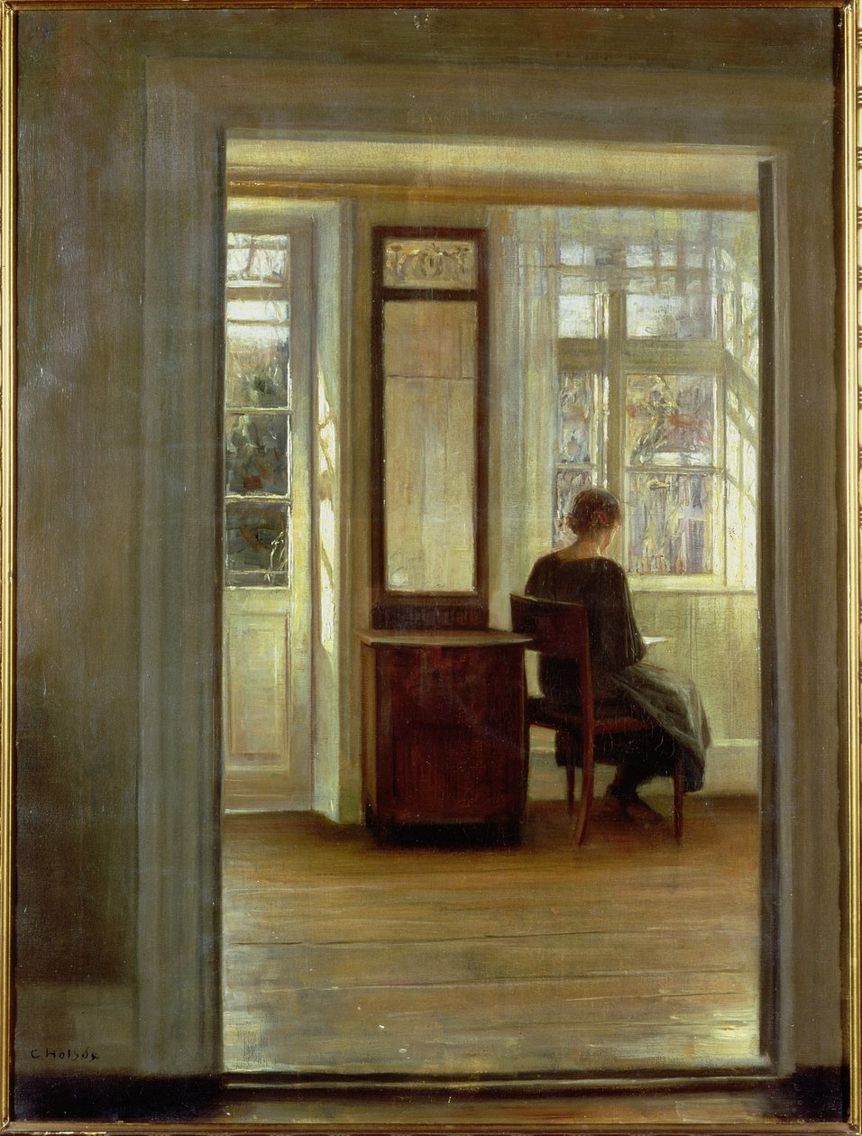 Une Dame dans un intérieur - Carl Holsoe