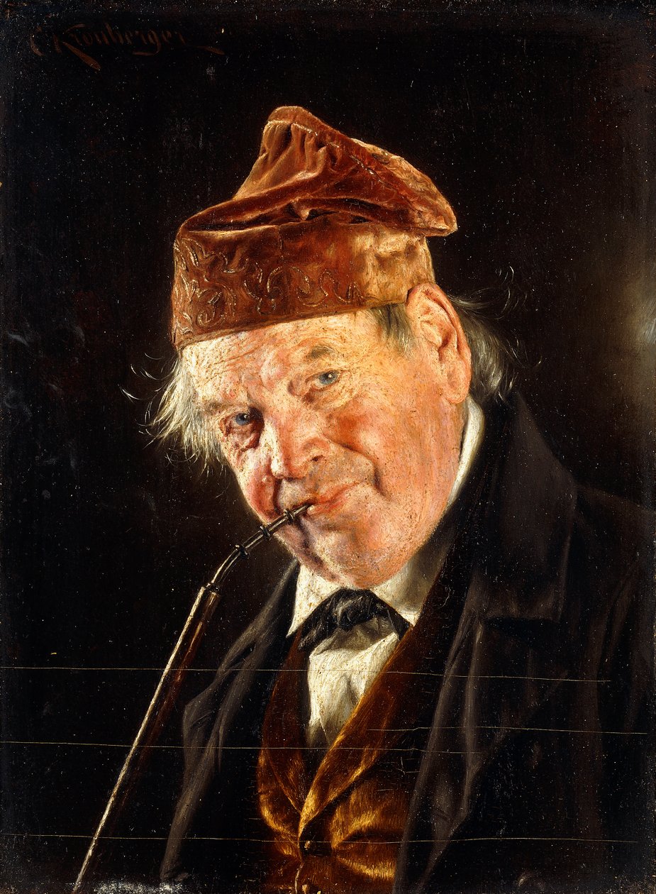 Un homme avec une pipe - Carl Kronberger