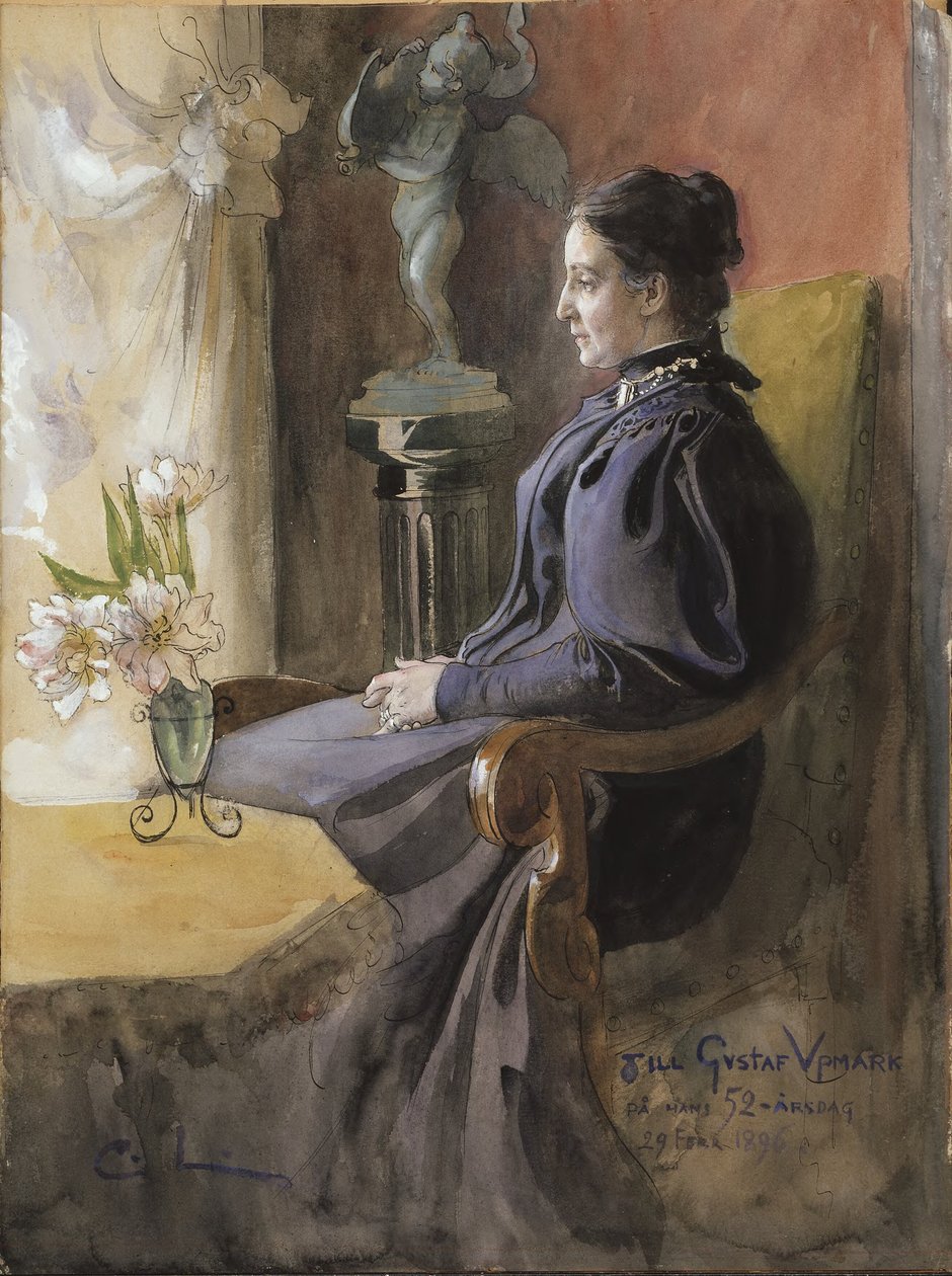 Eva Upmark, 1852-1944, née à Kindstrand - Carl Larsson