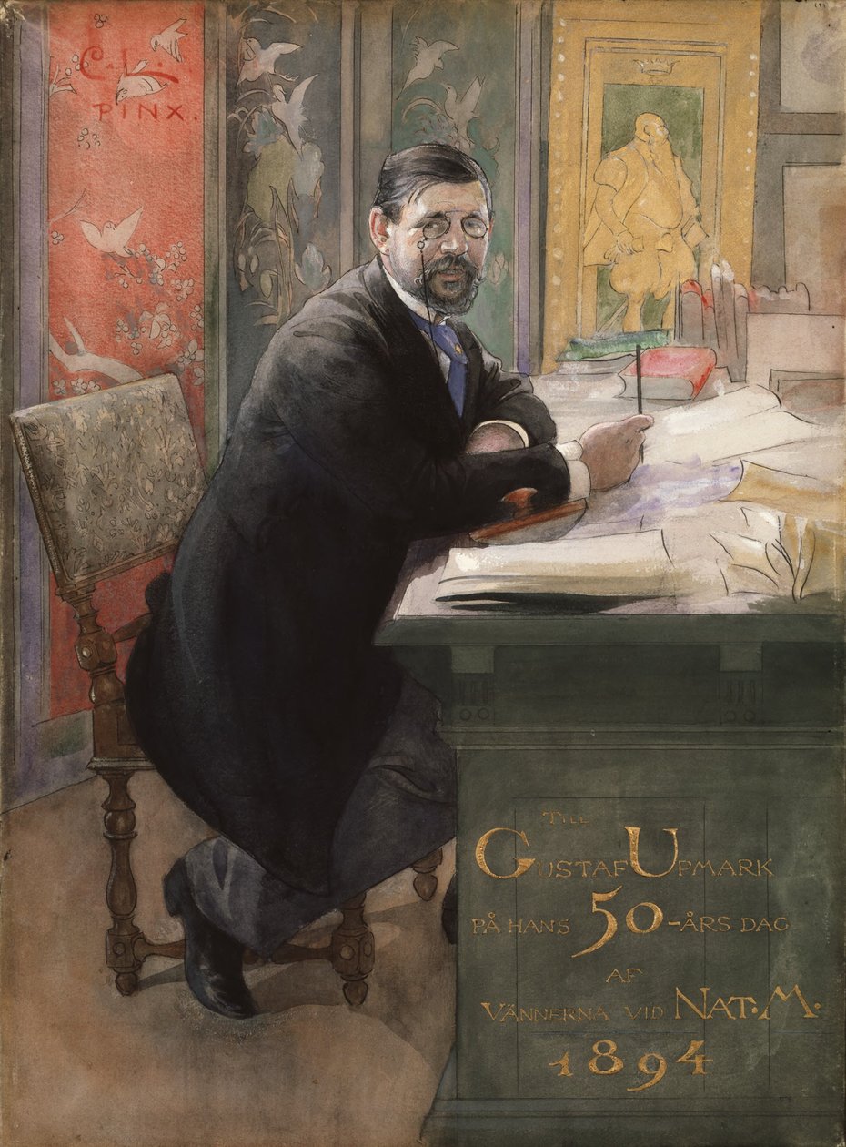Gustaf Upmark, directeur général du Nationalmuseum, 1894 - Carl Larsson