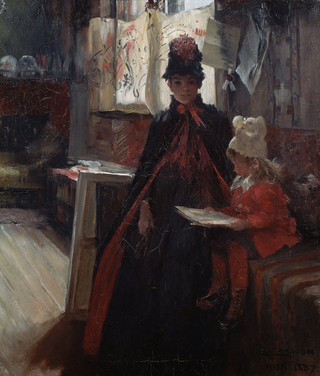 À Valand, intérieur avec Karin et Suzanne - Carl Larsson