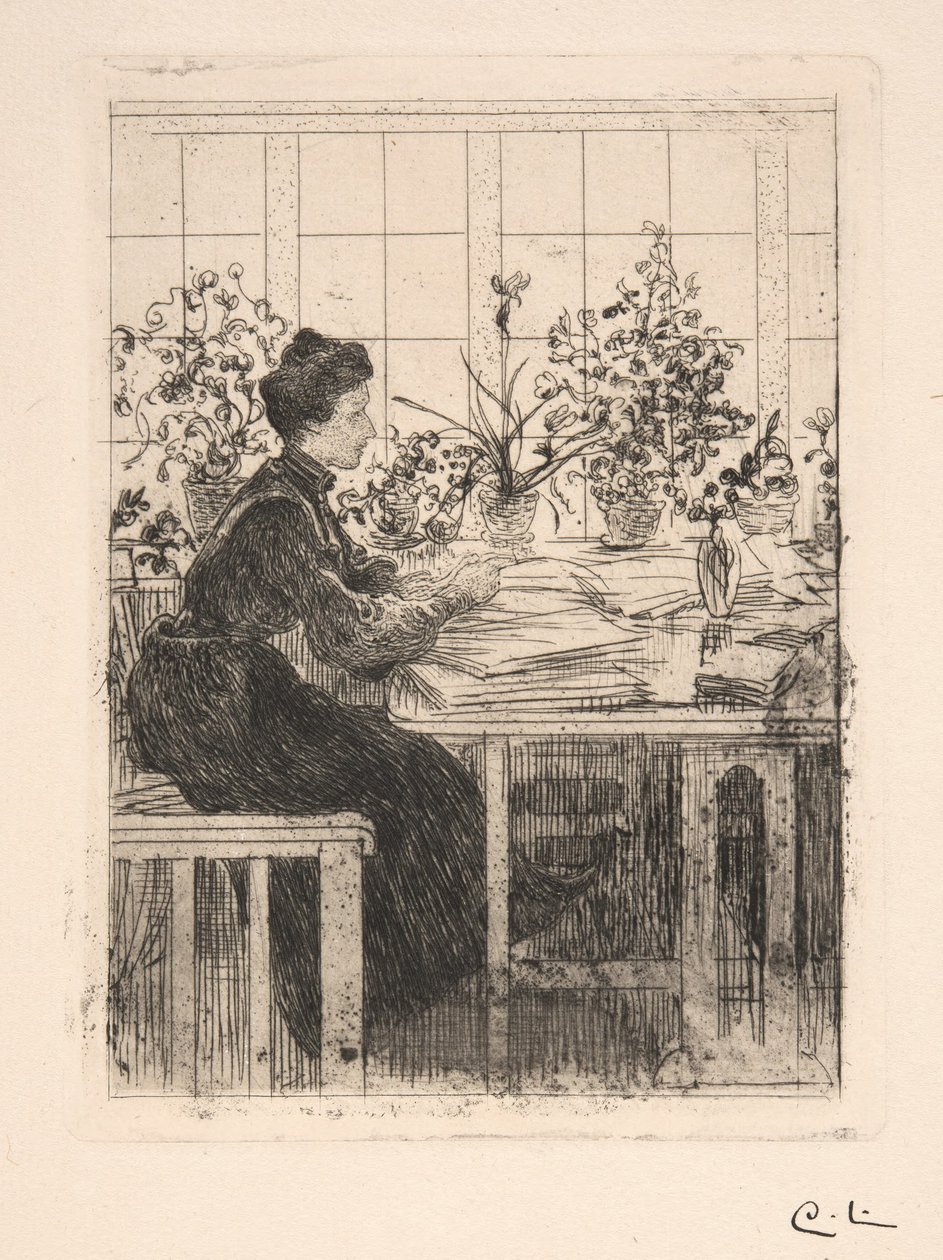 Wendela (Madame Pfannenstill) à la fenêtre - Carl Larsson