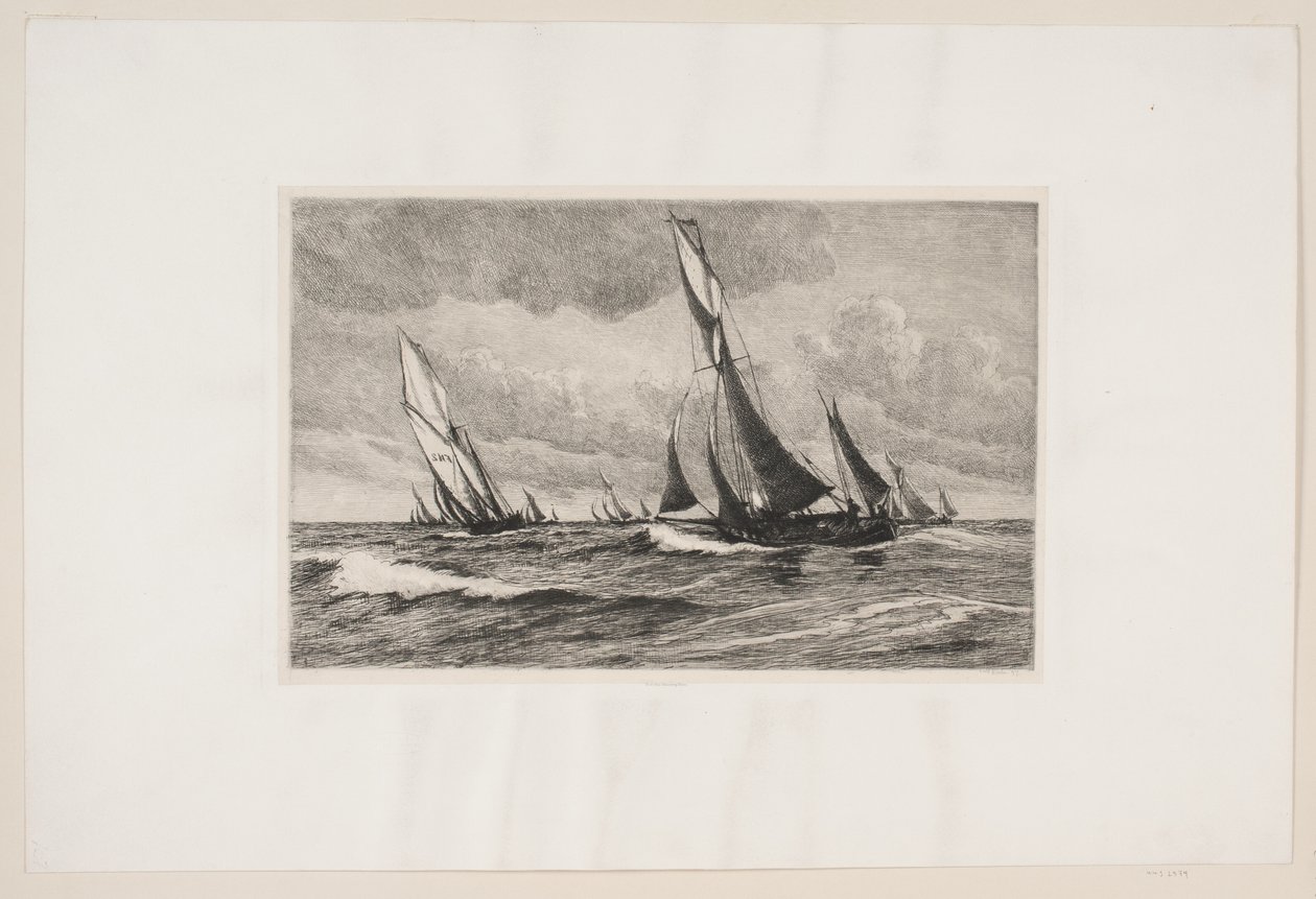Chalutiers en mer - Carl Locher