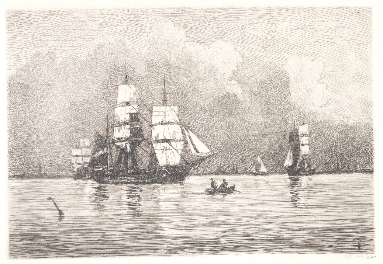 De la rade de Copenhague - Carl Locher