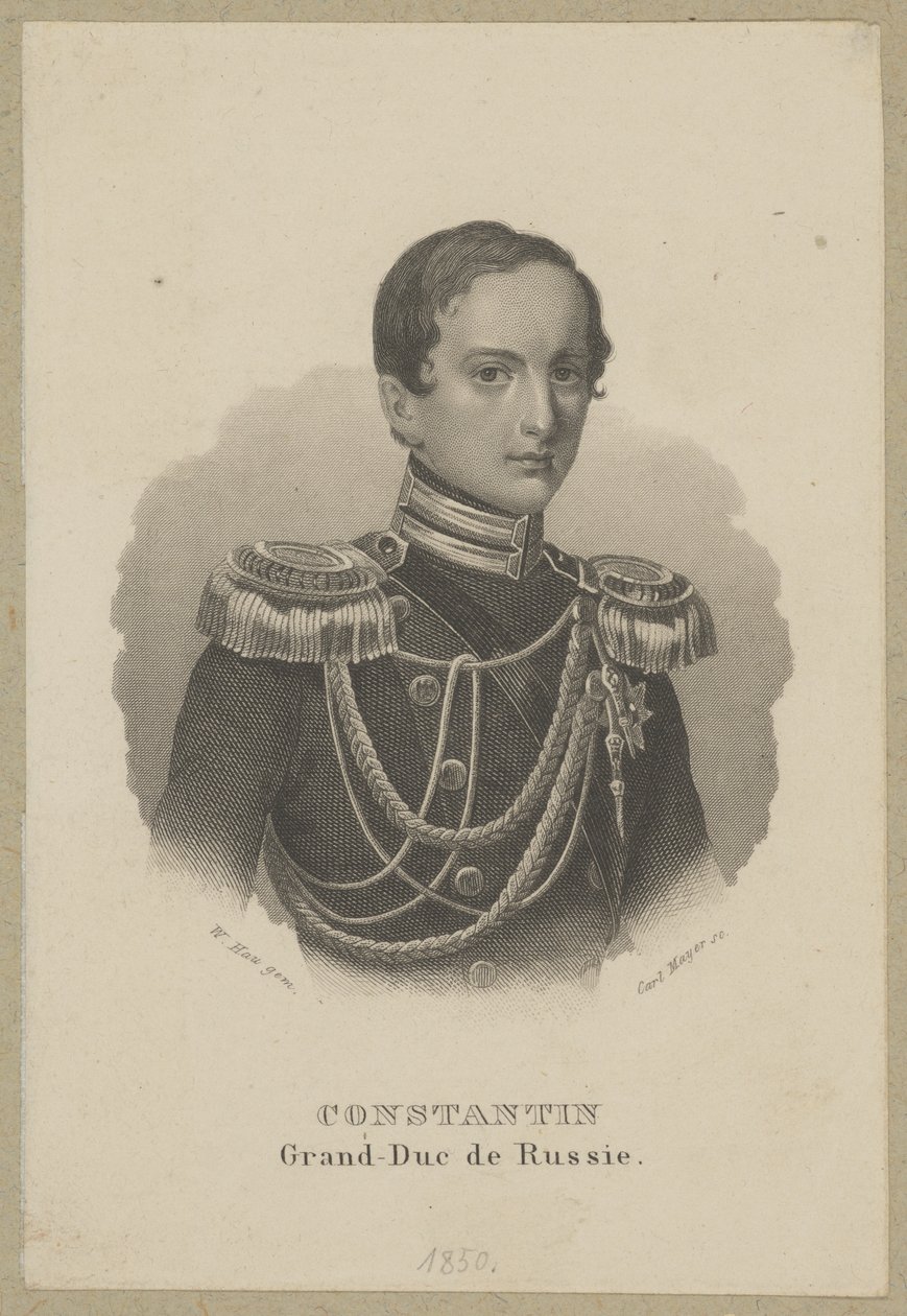Konstanty Mikołajewicz Romanow (1827 Saint-Pétersbourg - 1892 Pawłowsk) - grand-duc de Russie, général et vice-roi du Royaume de Pologne, président du Conseil d