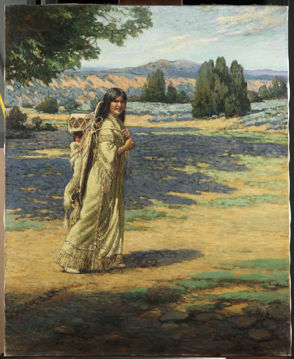 Femme indienne avec un bébé - Carl Moon