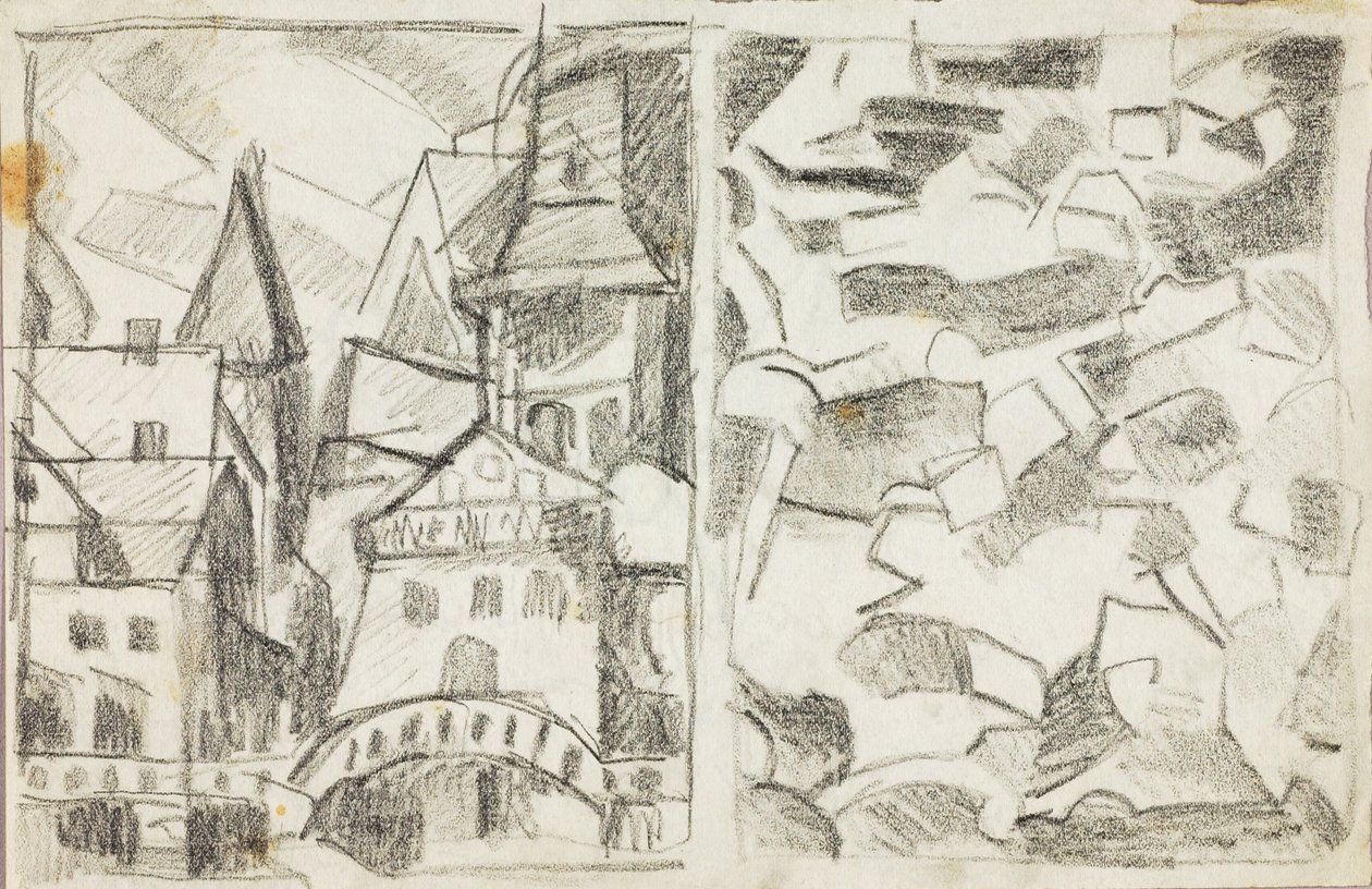Scène de ville--Abstrait - Carl Newman