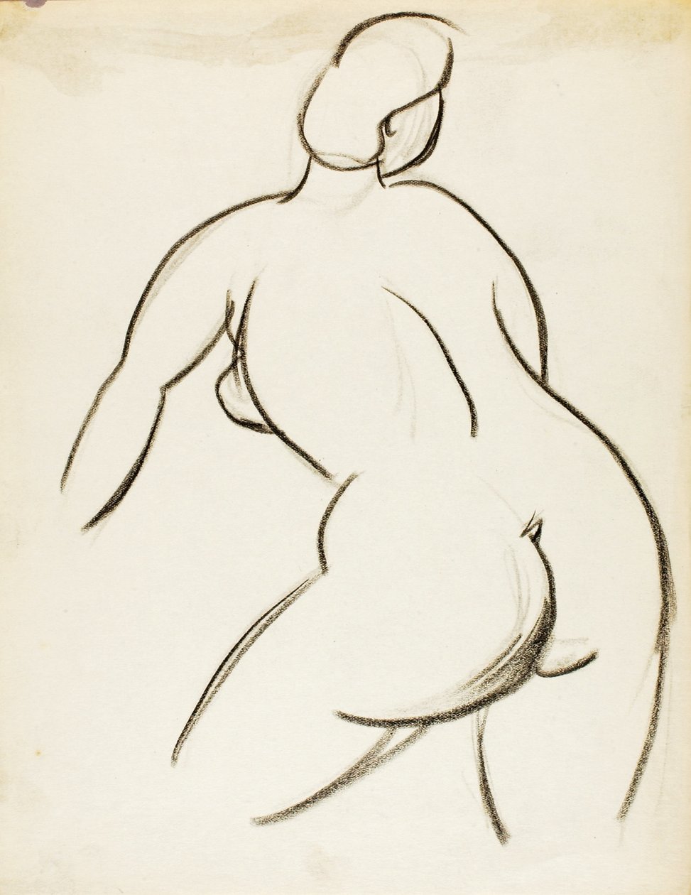 Femme nue, Back View - Carl Newman