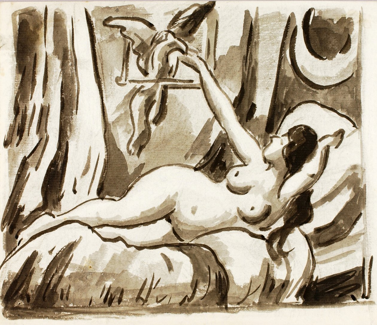 Nu féminin couché - Carl Newman