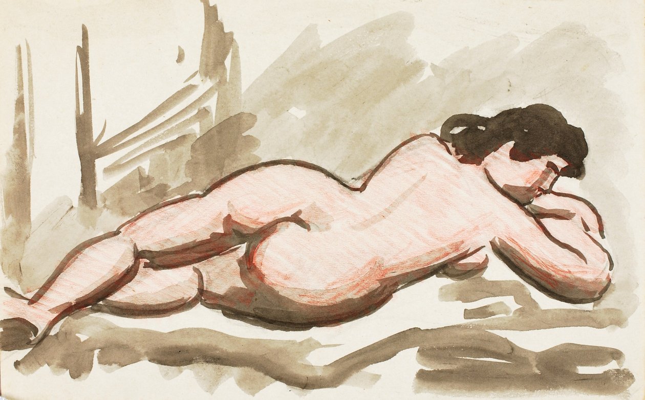 Nu féminin couché - Carl Newman