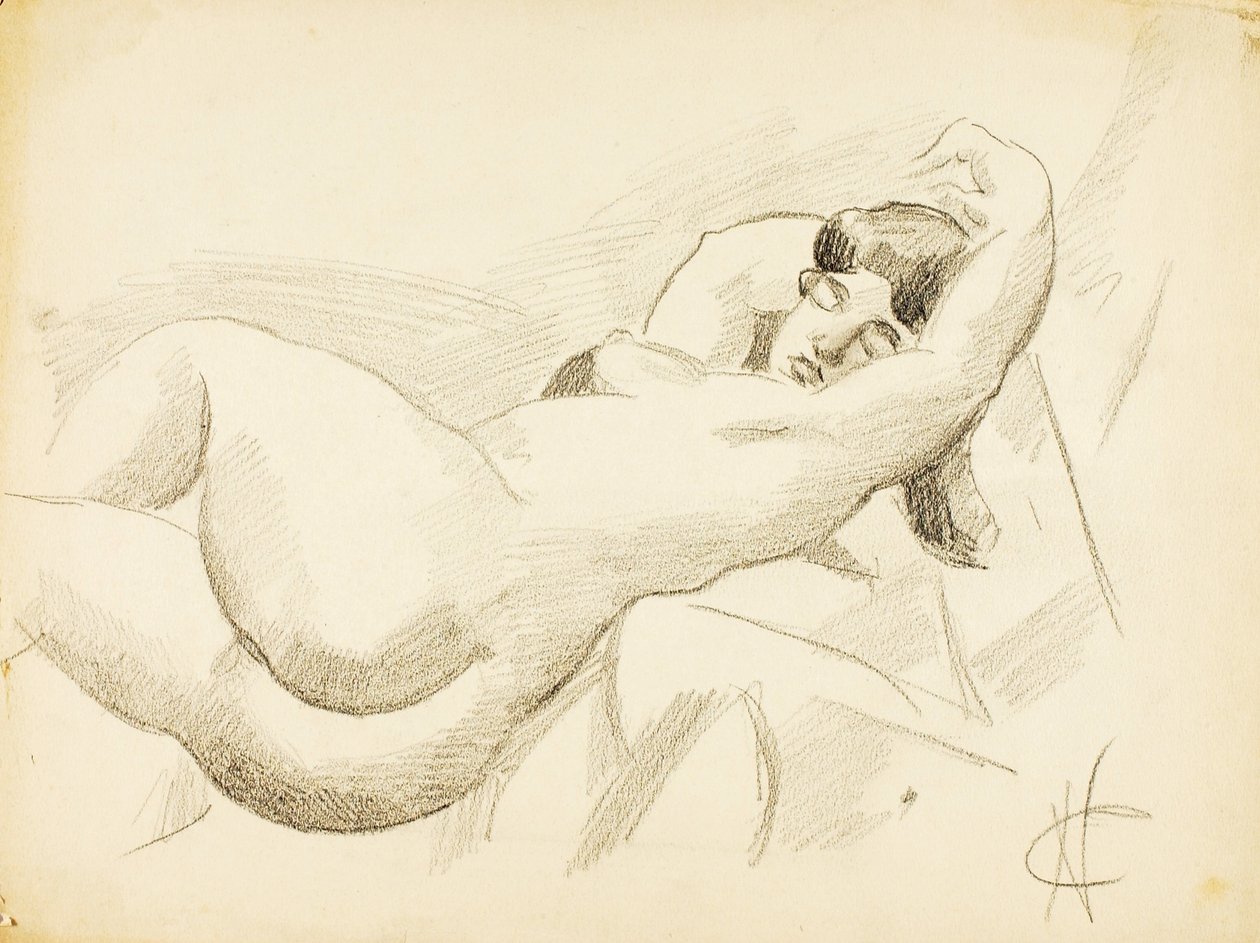 Nu féminin couché - Carl Newman