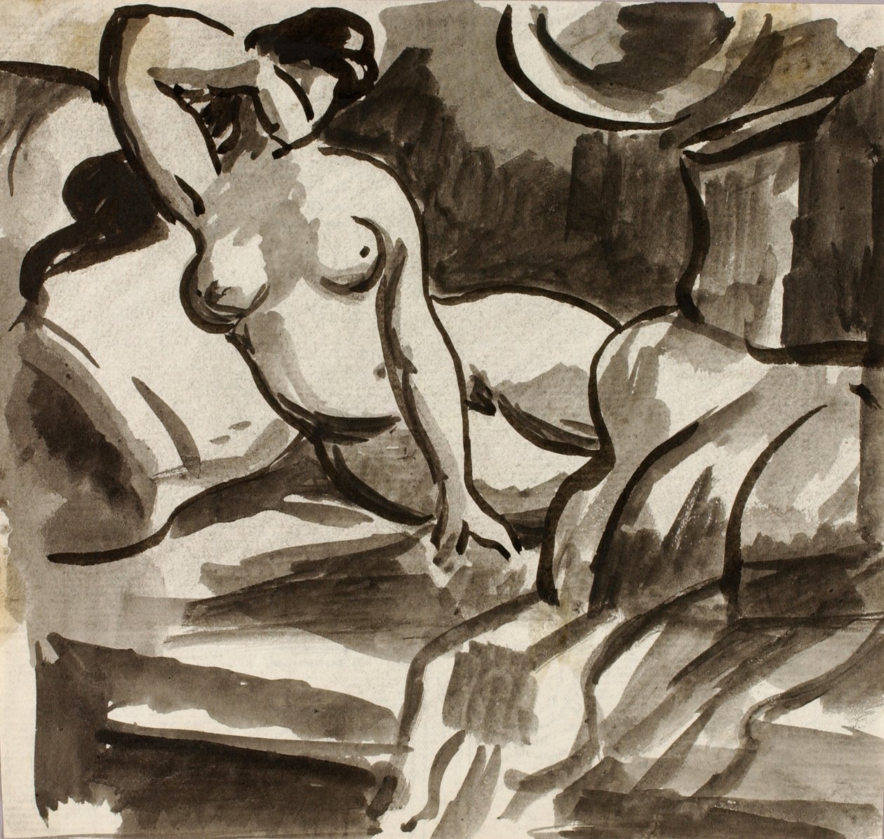 Nu féminin couché - Carl Newman