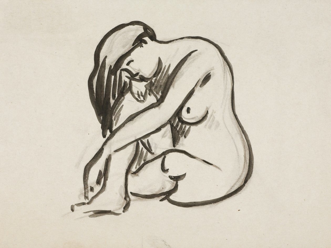 Nu assis - Carl Newman