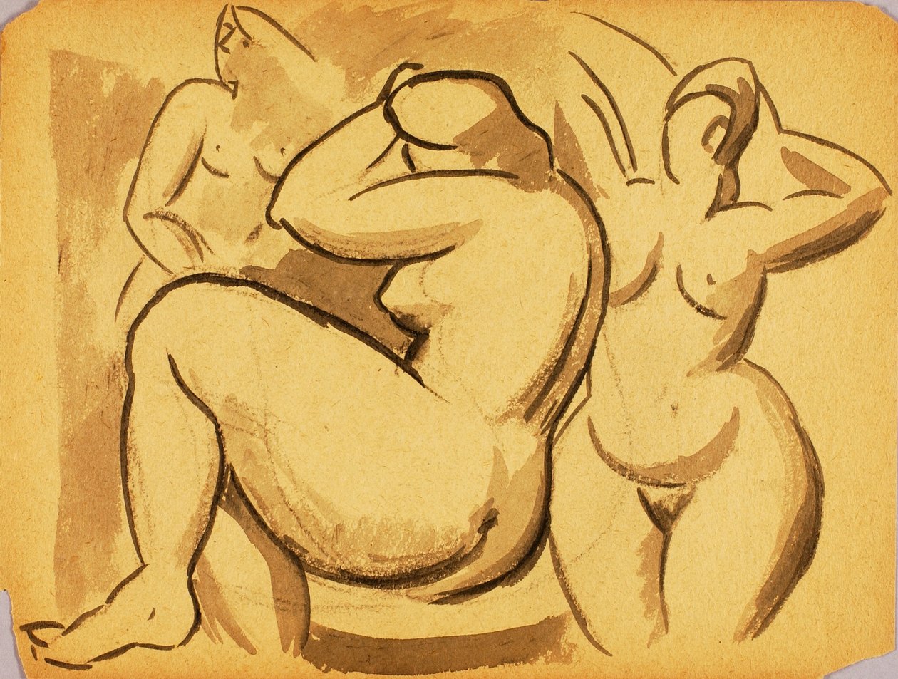 Trois nus féminins - Carl Newman