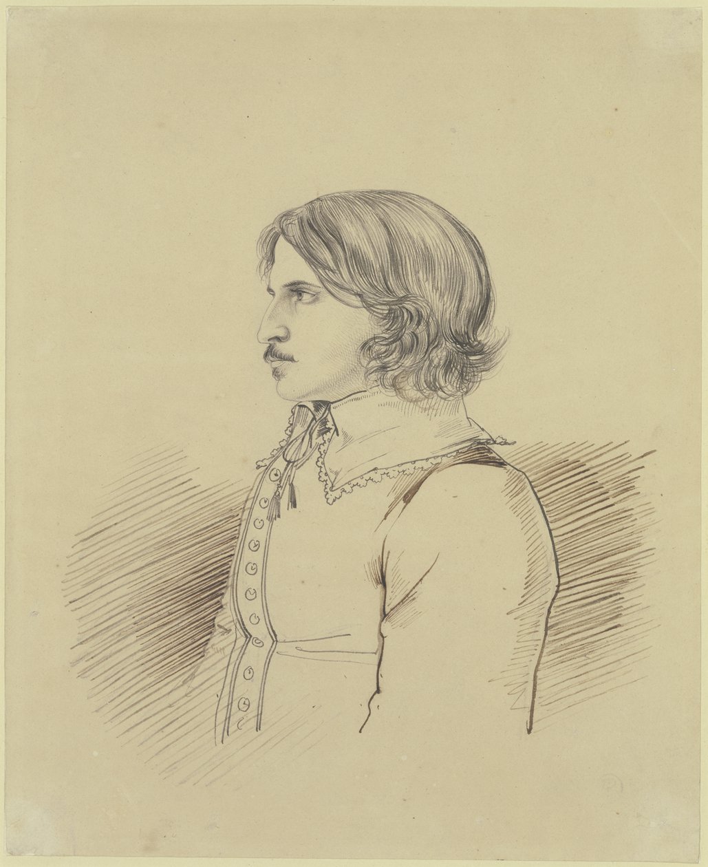 Portrait d’un étudiant inconnu du cercle de la « Teutsche Lesegesellschaft » à Heidelberg, 1816 - Carl Philipp Fohr