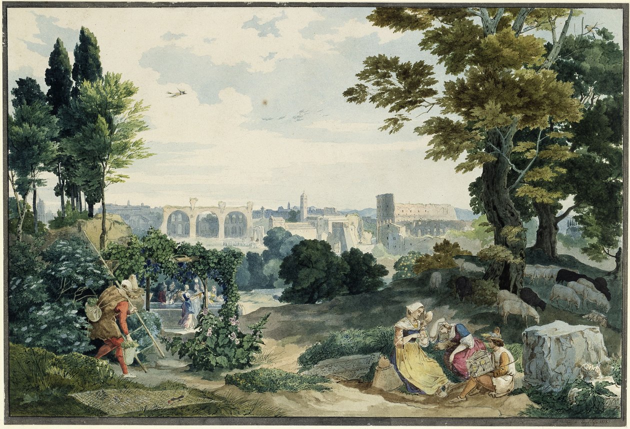 Vue sur le Forum romain - Carl Philipp Fohr