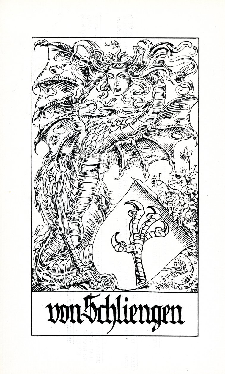 Armoiries de la famille von Schliengern (litho) - Carl Roschet