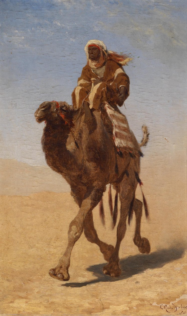 French : Cavaliers à dos de chameau - Carl Rudolf Huber