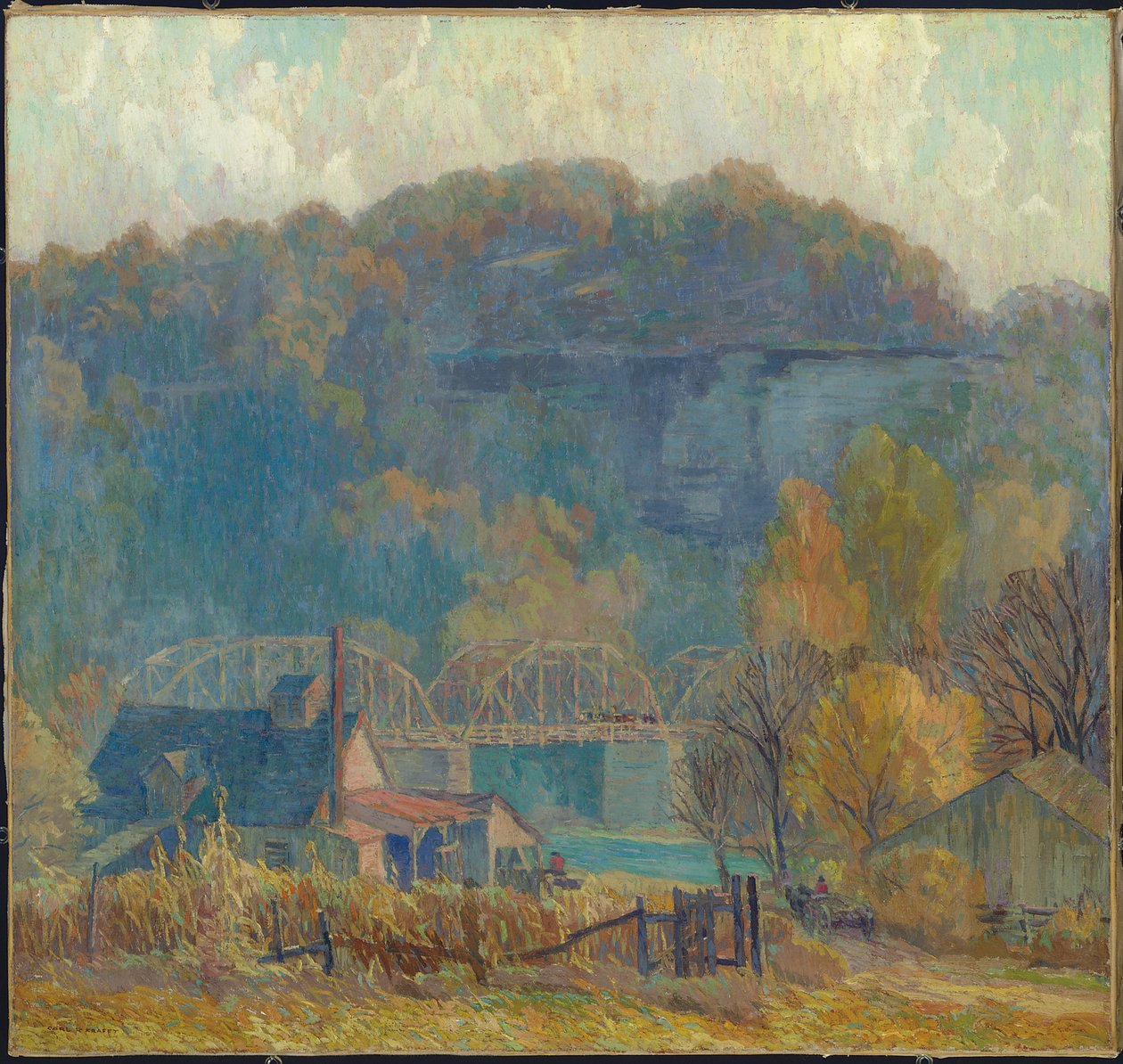 La Falaise au Matin, Ozarks - Carl Rudolph Krafft