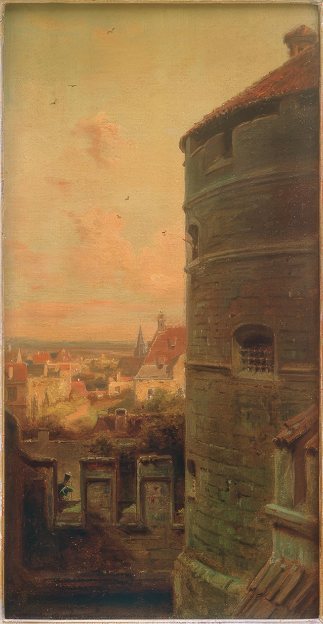 La tour de la faute à Rothenburg ob der Tauber - Carl Spitzweg