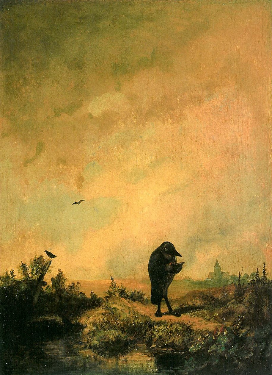 Le corbeau - Carl Spitzweg