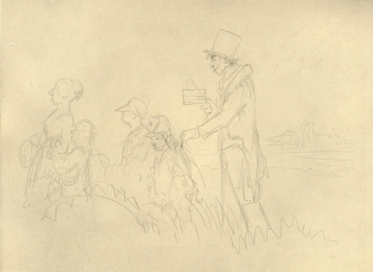 Der jüdische Magister, milieu-fin du XIXe siècle, vers 1924 - Carl Spitzweg