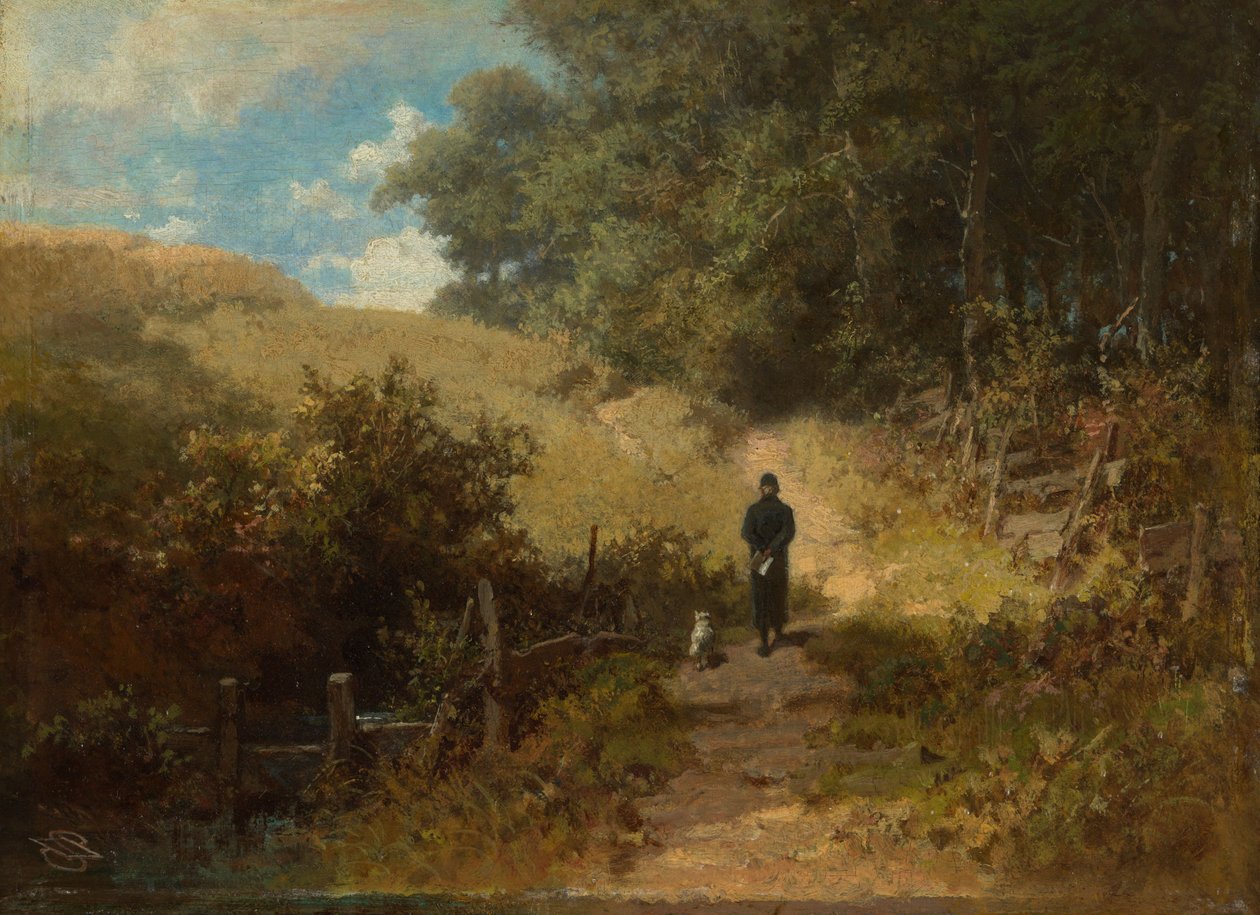 Samedi après-midi (la promenade matinale du curé du village) - Carl Spitzweg