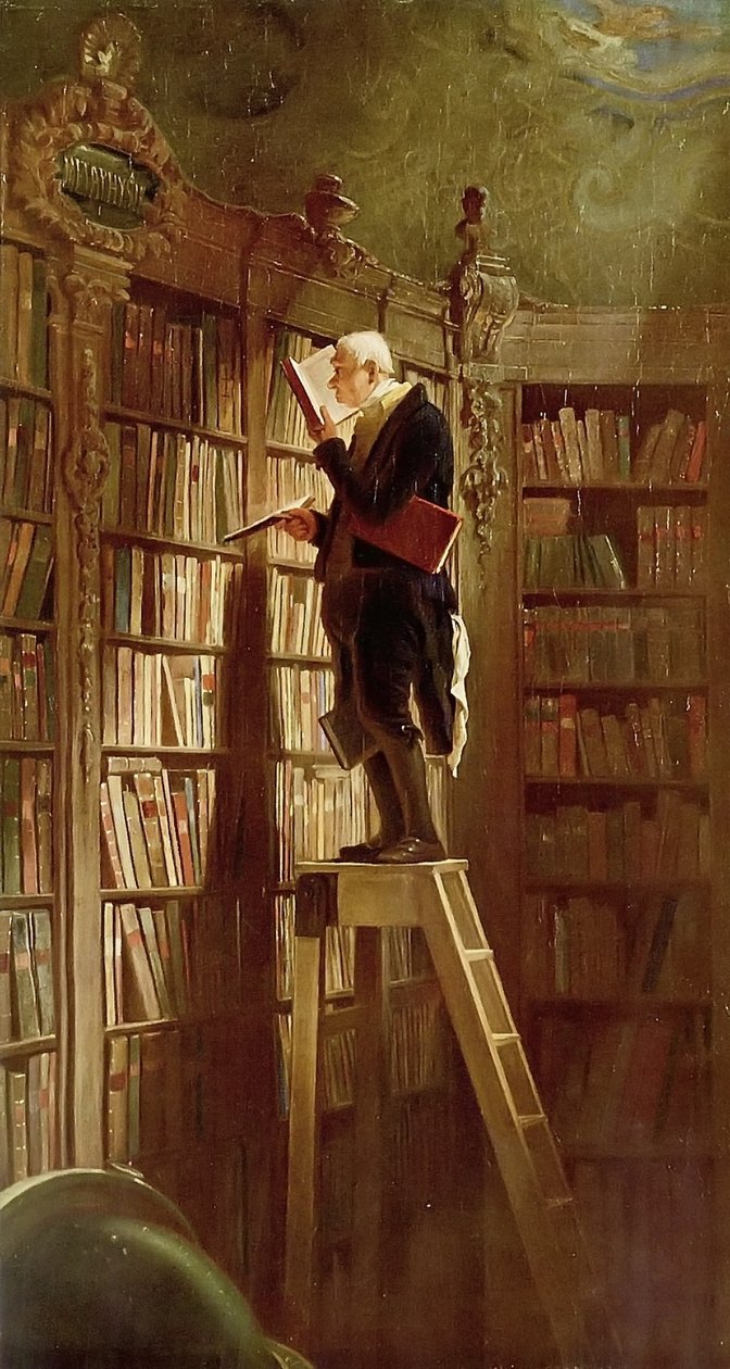 Le rat de bibliothèque - Carl Spitzweg