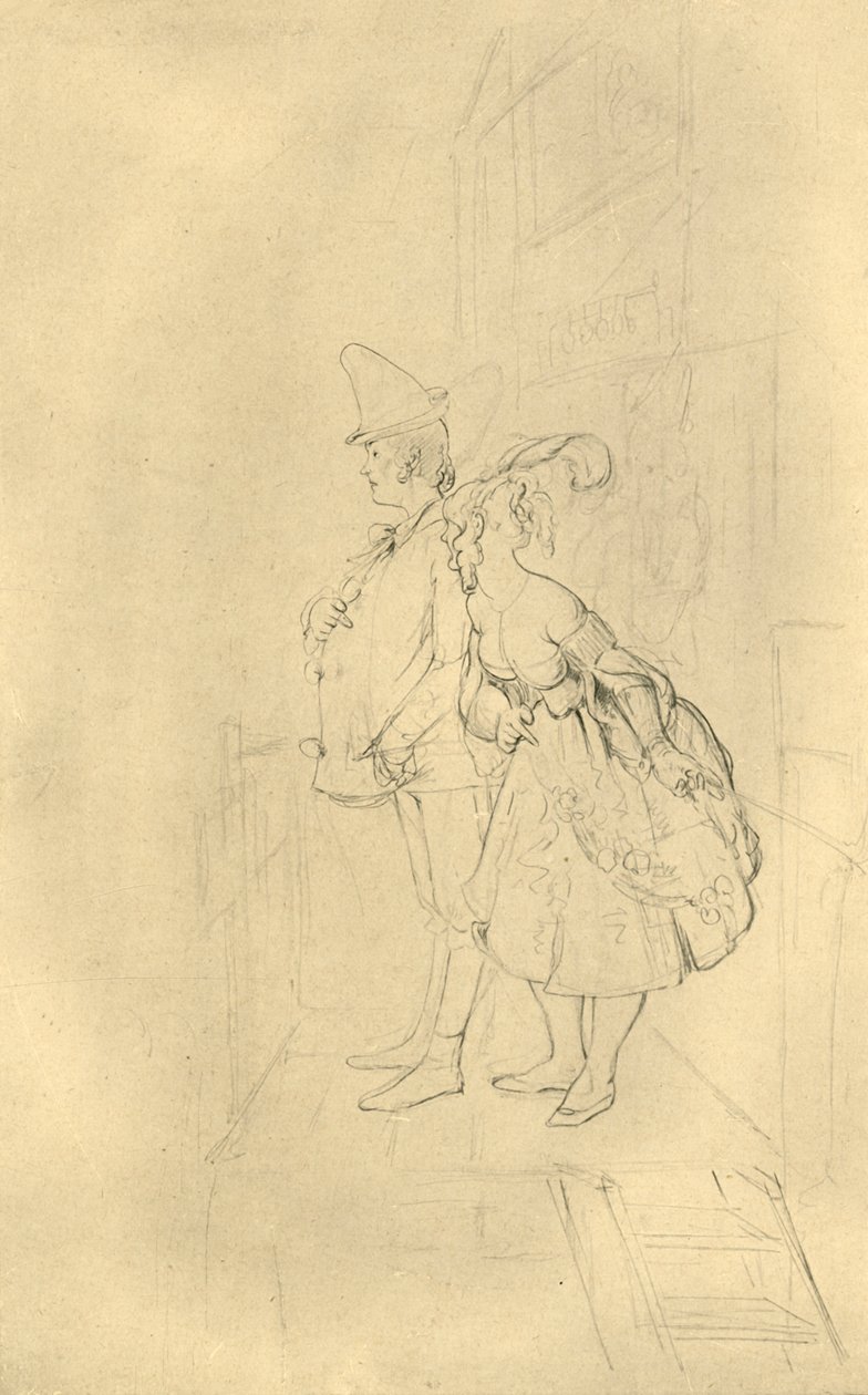 Treten Sie ein, meine Herrschaften!, milieu-fin du 19ème siècle, vers 1924 - Carl Spitzweg