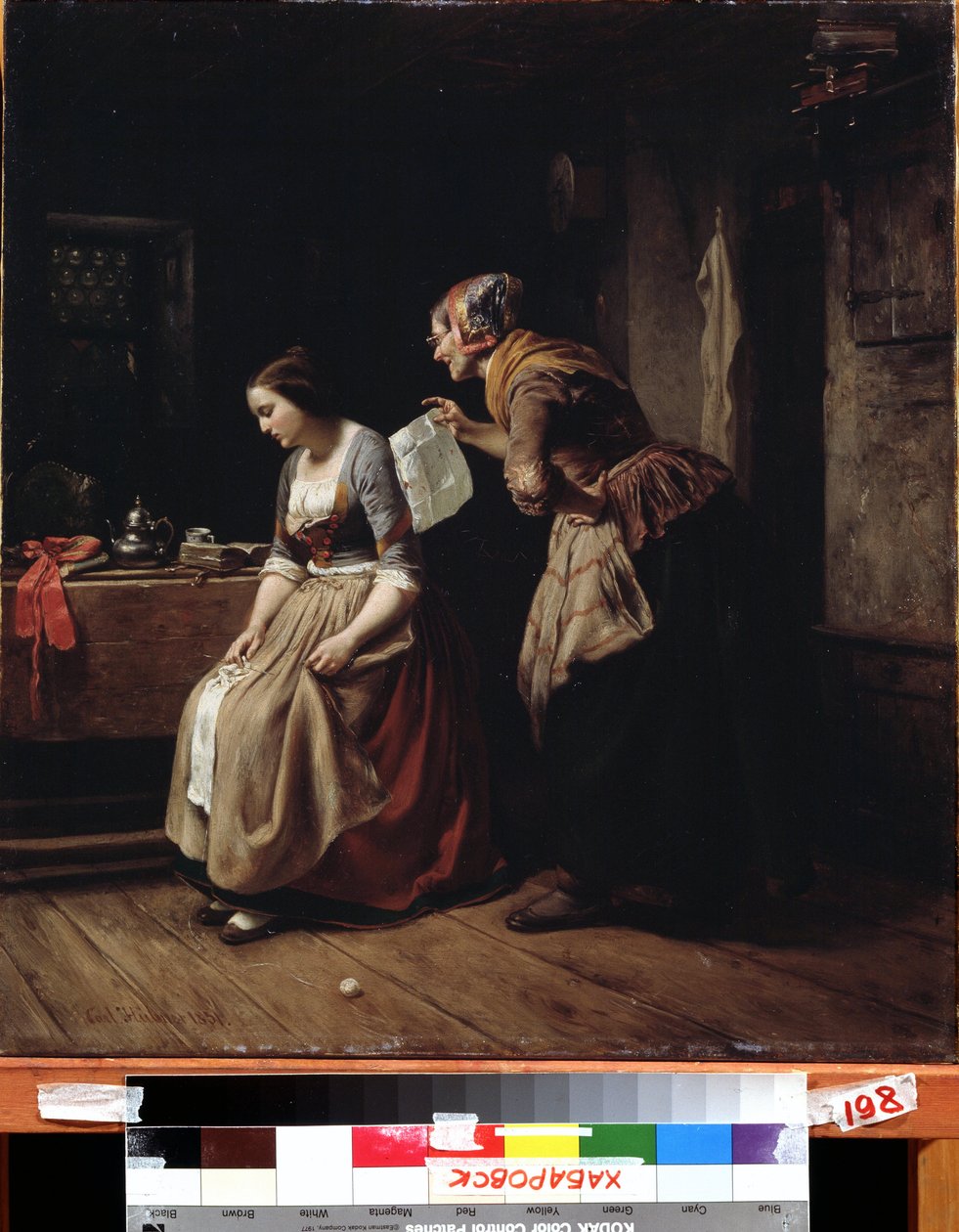 La lettre - Carl Wilhelm Hübner