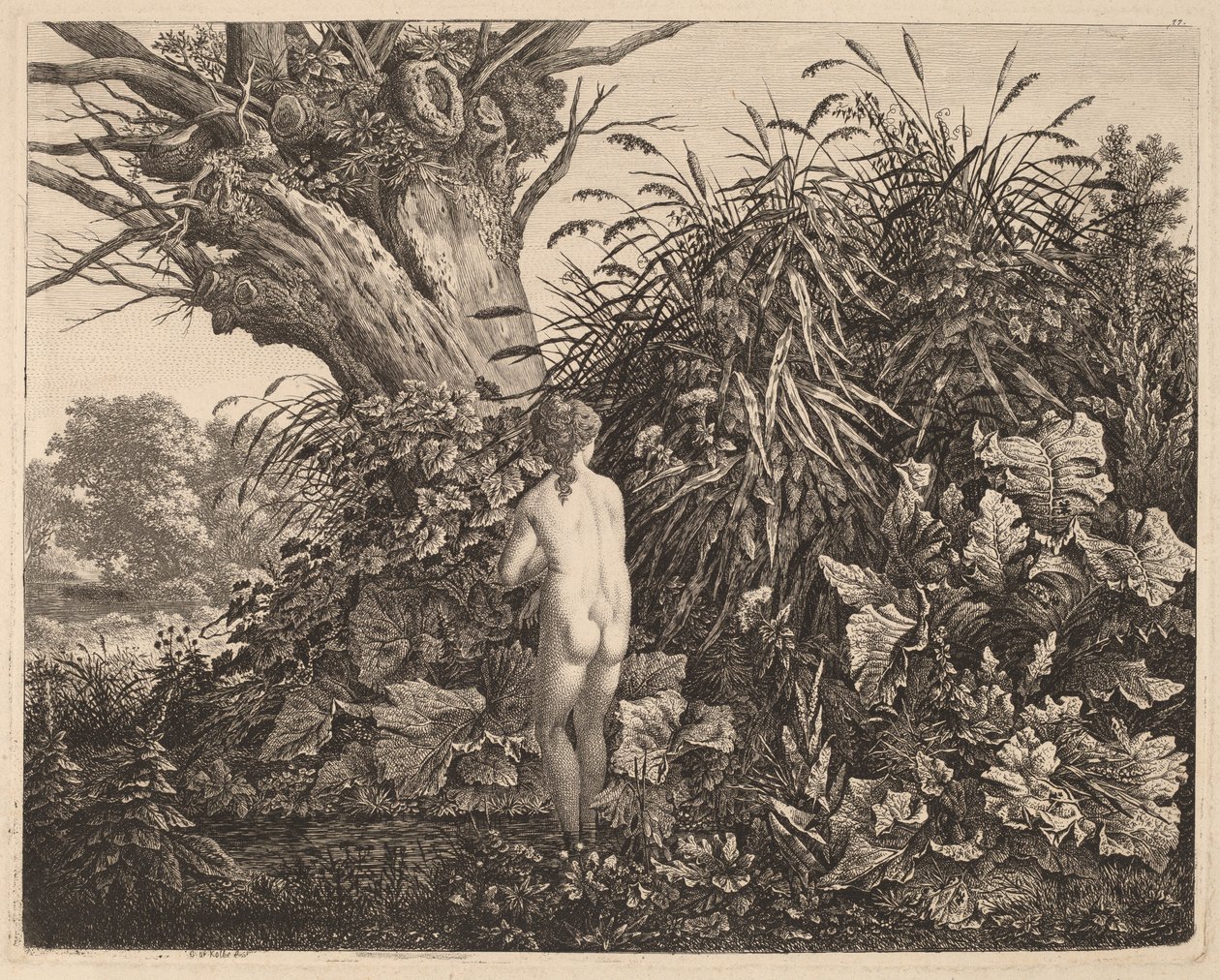 Jeune fille se baignant - Carl Wilhelm Kolbe