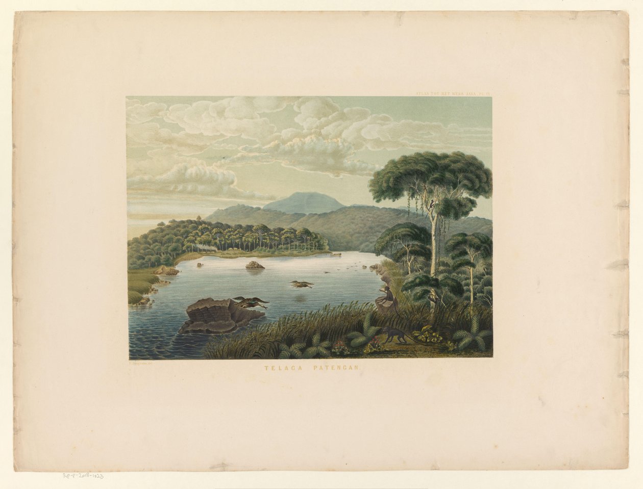 Vue du lac Patenggang - Carl Wilhelm Mieling (possibly)