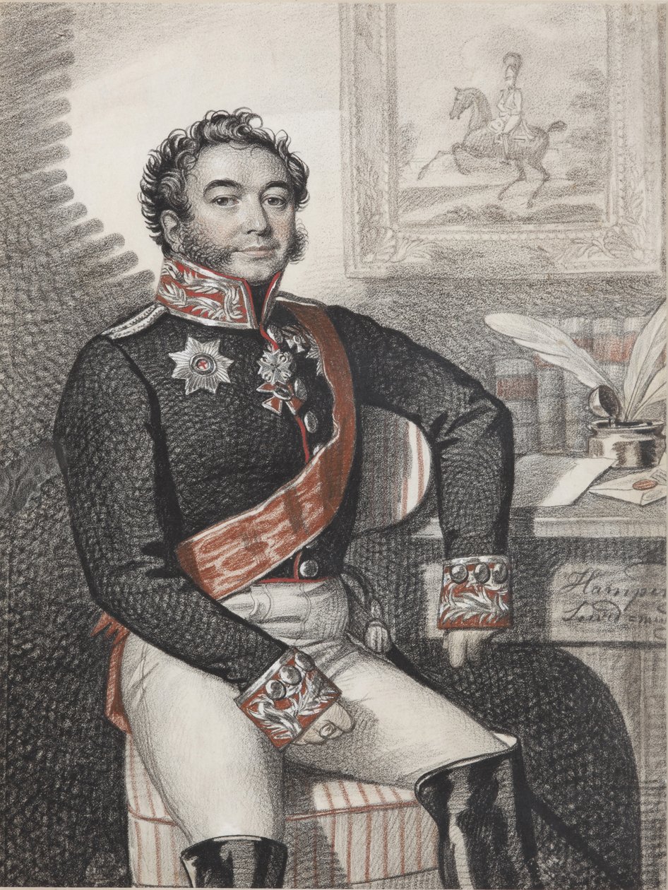 Portrait de Fiodor Petrovitch Opochinine 1779-1852, 1826 - Carl von Hampeln