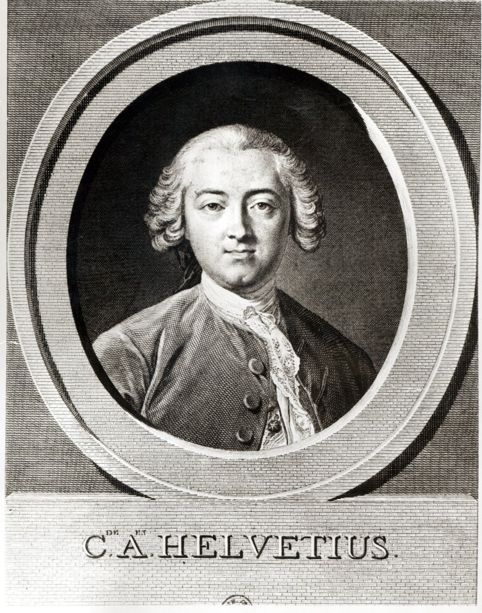 Portrait de Claude Adrien Helvétius (1715-1771) philosophe français - Carle van Loo