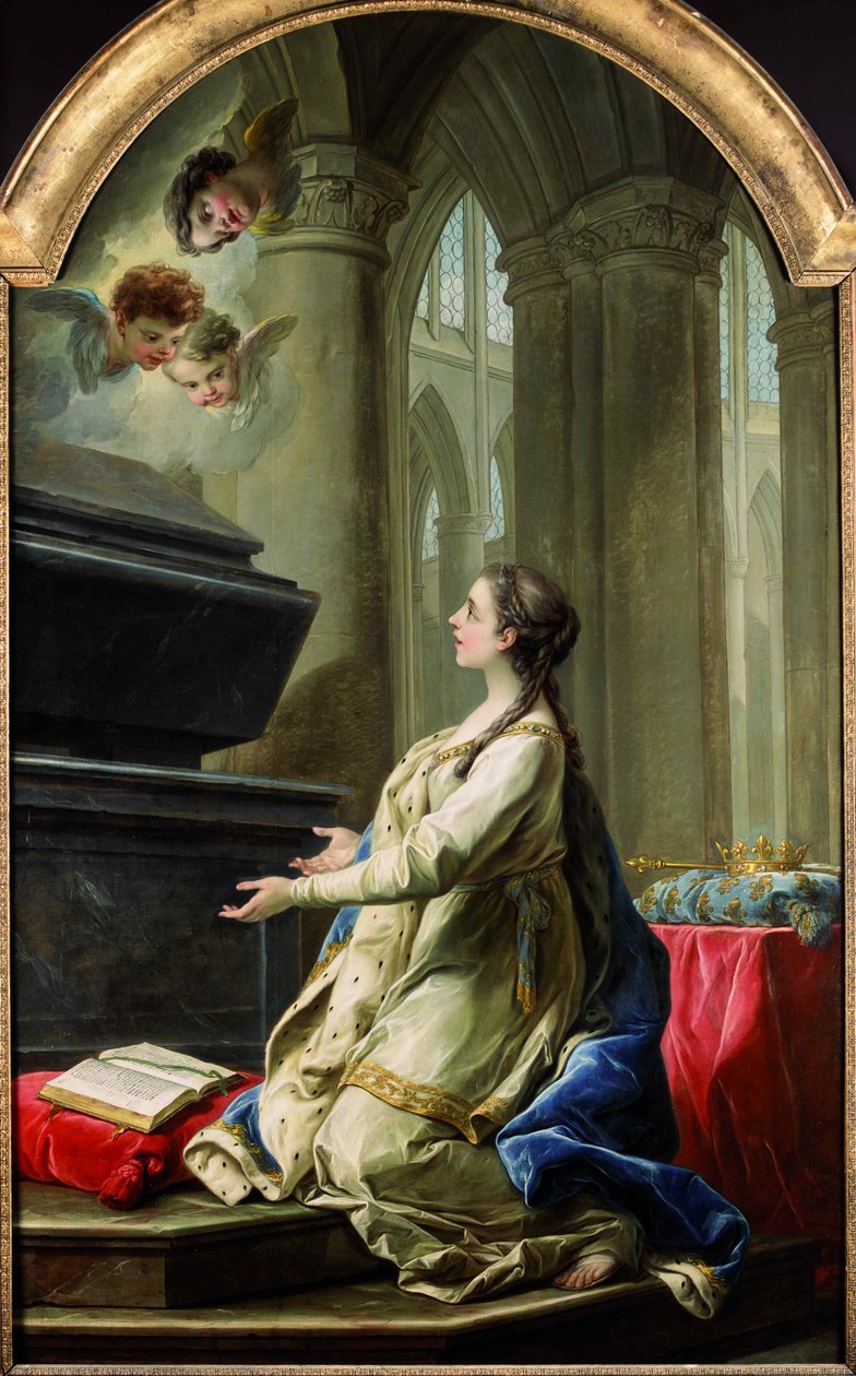 Sainte Clotilde priant près du tombeau de Saint Martin, 1753 - Carle van Loo