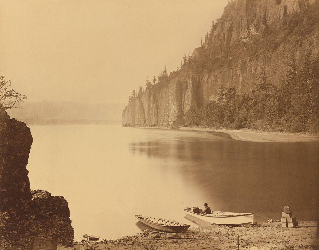 Cap Horn, rivière Columbia - Carleton E. Watkins