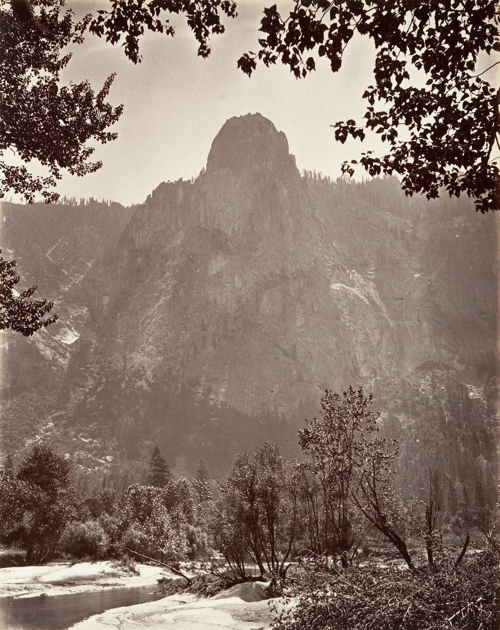 Sentinel Rock, Yosemite, vers 1872, imprimé vers 1876 - Carleton E. Watkins.